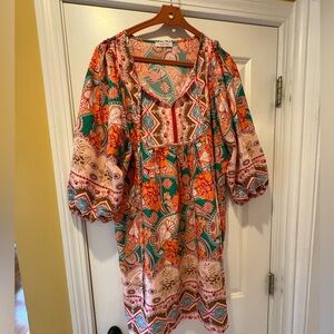 Floral Bohemian Dress - Multicolor